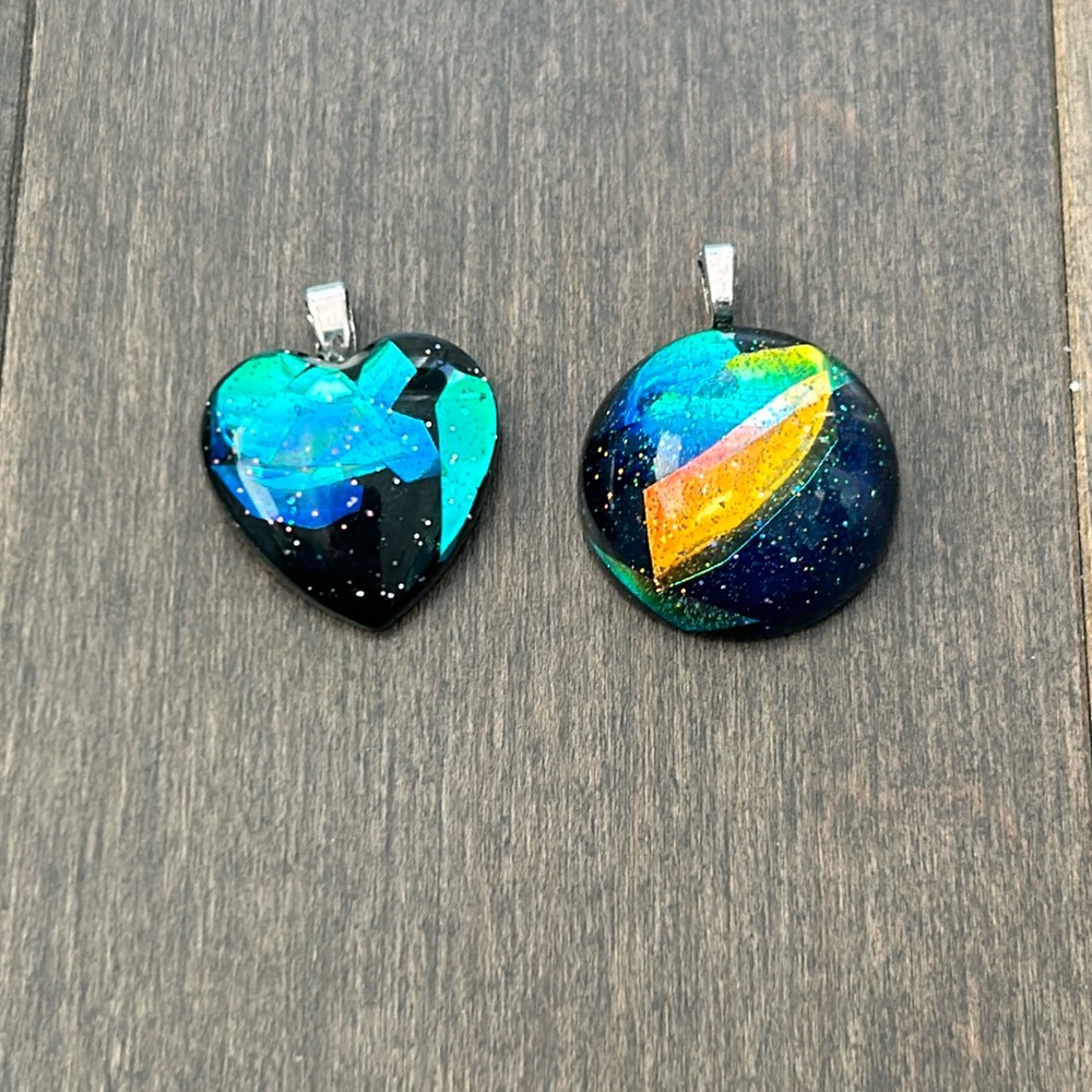 Handmade Necklace Pendant Charms, Jewels, Jewellery Bundle, Acrylic Love